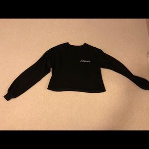 Black California Brandy Melville pullover cropped